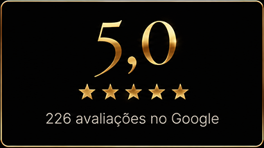 Nota 5,0. 226 avaliações no Google